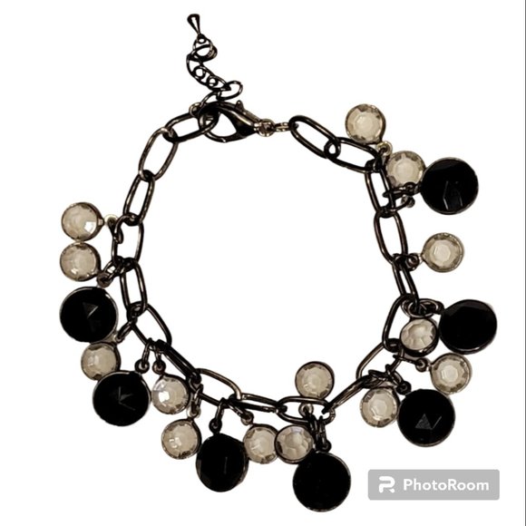 Bundled Lot of 5 Vintage Costume Jewelry Sparkly Gemstone Bracelets - Picture 6 of 8